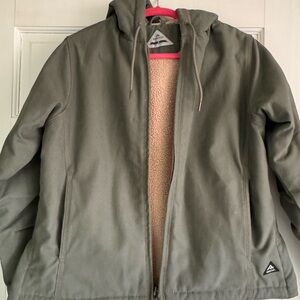 Women's Olive Hooded Performance Jacket